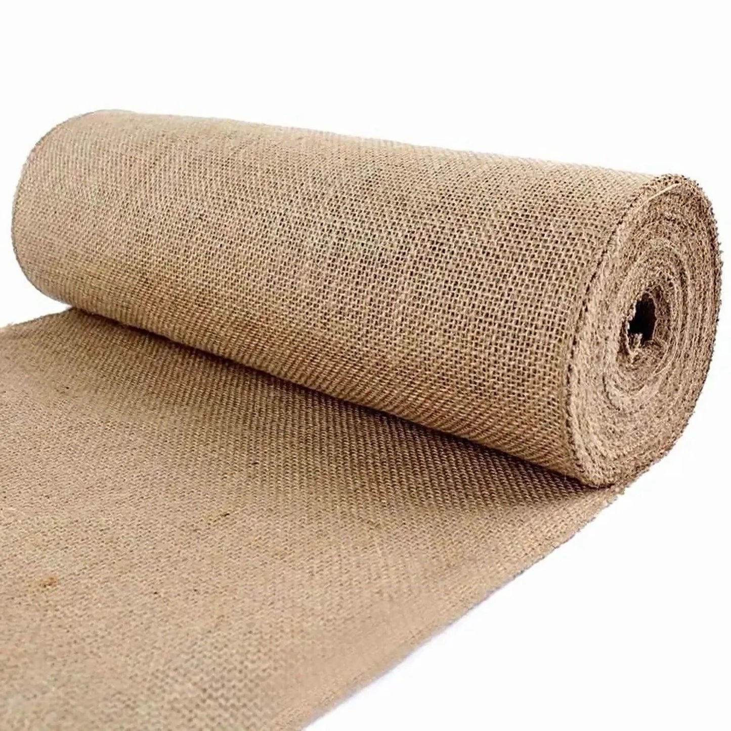 SOLD BY THE YARD: 14" Wide Natural Burlap Fabric