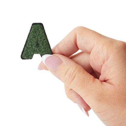 52 Pcs 1" Iron-On Chenille Letter Patches