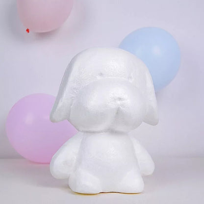 Home Collection 3D Puppy Craft Foam 12" White