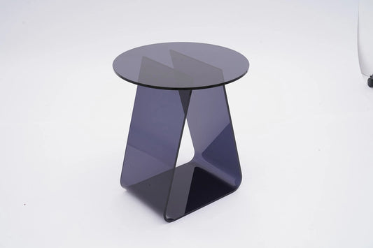 17.71''H Semi-Transparent Black Acrylic Side Table