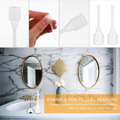 12× / 24× Mini Metal Funnels with Pipettes