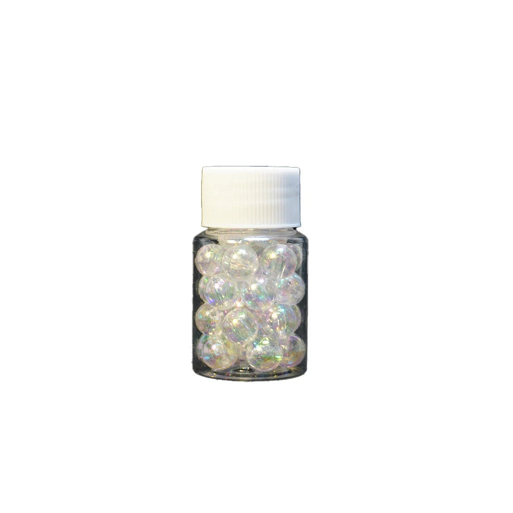 10mm Clear/AB Iridescent Bubble Beads – 60 Pcs