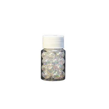 10mm Clear/AB Iridescent Bubble Beads – 60 Pcs