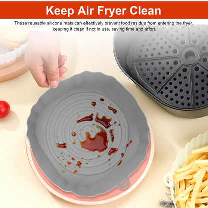 2-Pack Air Fryer Silicone Pot Baskets