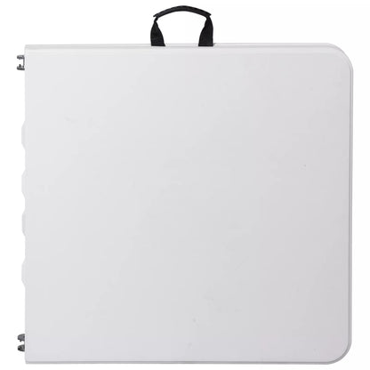 4 Ft Plastic Folding Table with Adjustable Height – White