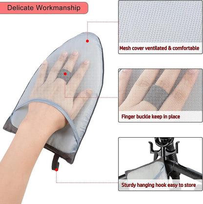 Home Collection Heat Resistant Garment Steamer Ironing Glove – Anti-Steam Protective Ironing Mitt