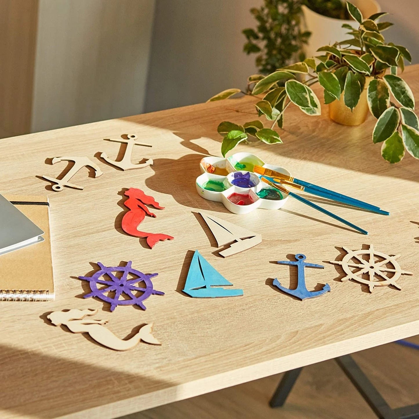 24-Pack Nautical Wood Cutouts