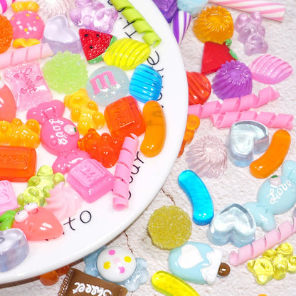 Slime Bread Candy Unicorn Resin Flat Back Charms