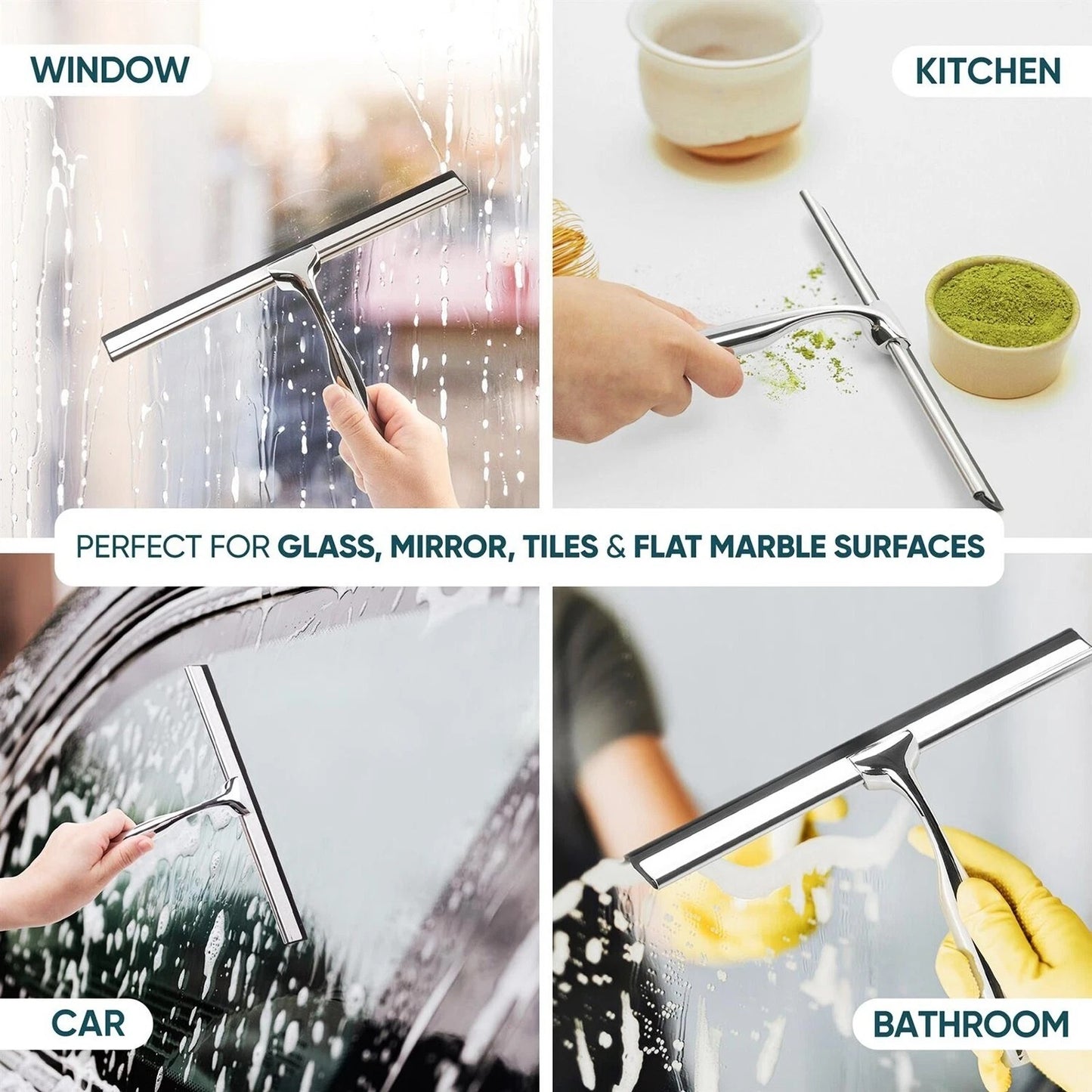 Home Collection Stainless Steel All-Purpose Squeegee