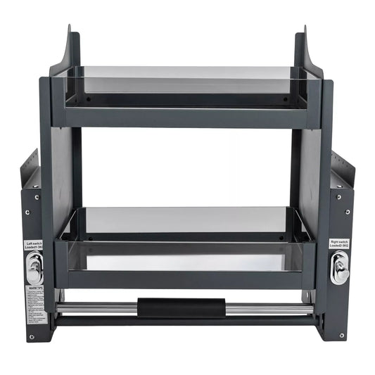 24-Inch Pull-Down Cabinet Shelf Wall Mount Storage Organizer