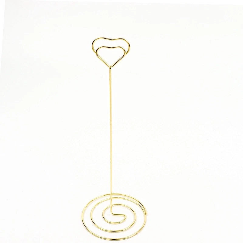Home Collection 10-Piece Gold Heart-Shaped Sign Holders
