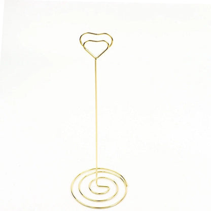 Home Collection 10-Piece Gold Heart-Shaped Sign Holders