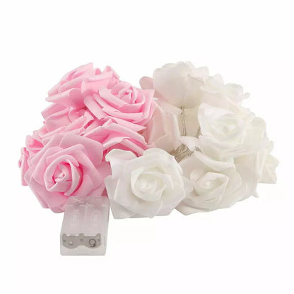 9.84 Ft 20 LED Rose Flower String Lights