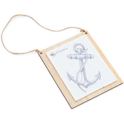 Nautical Wall Decor – Rustic Wooden Signs with Rope