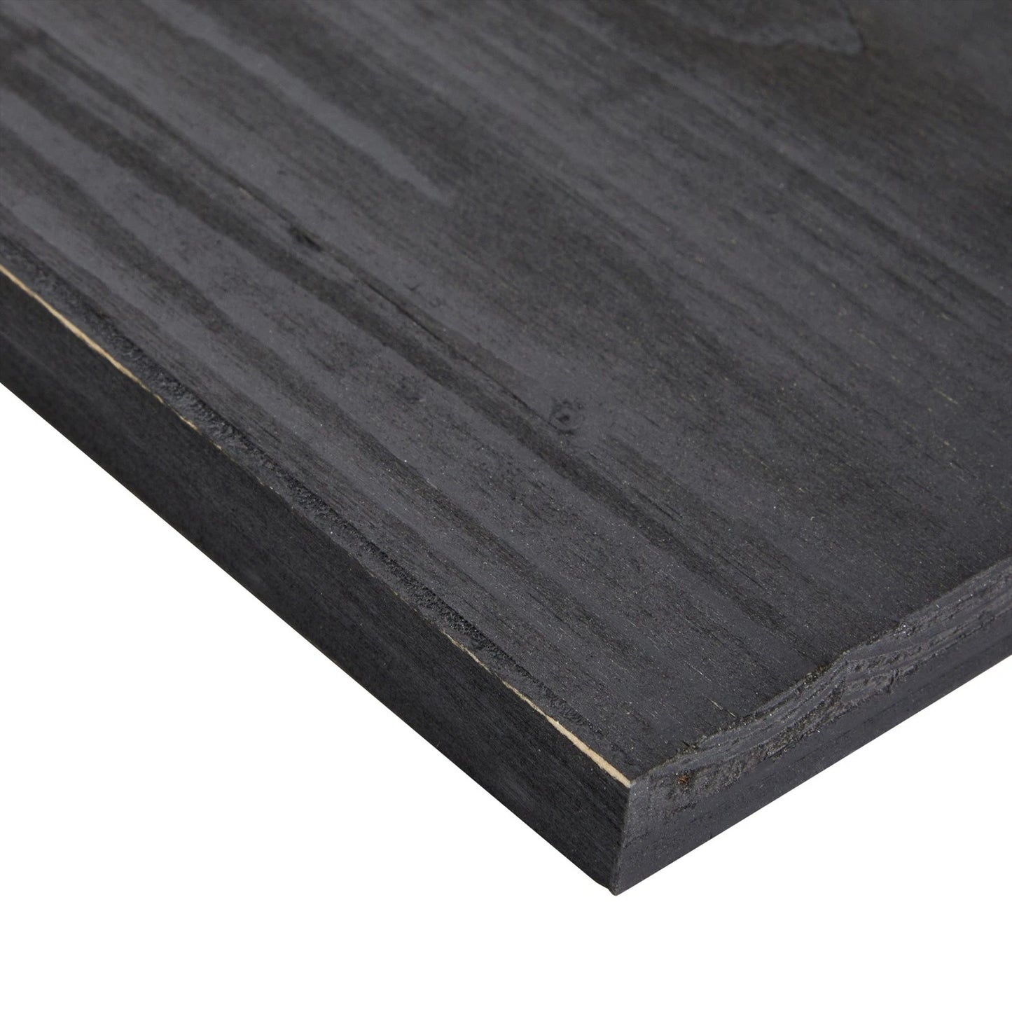 3-Pack 12x12 Black Washed Wooden Plaques