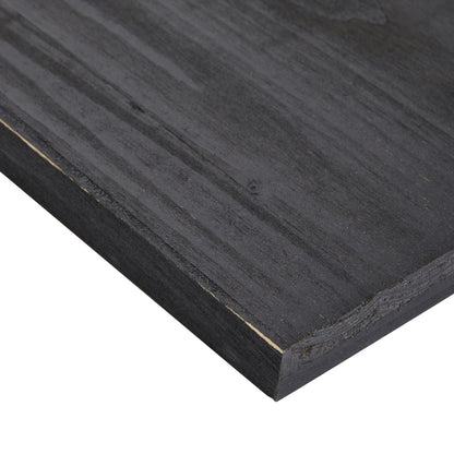 3-Pack 12x12 Black Washed Wooden Plaques