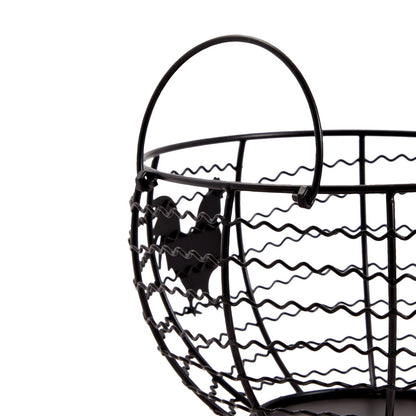 Rustic Black Wire Egg Basket