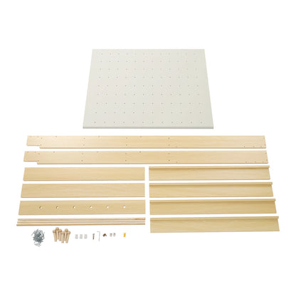 Behind-Door Bookshelf & Pegboard Storage Cabinet