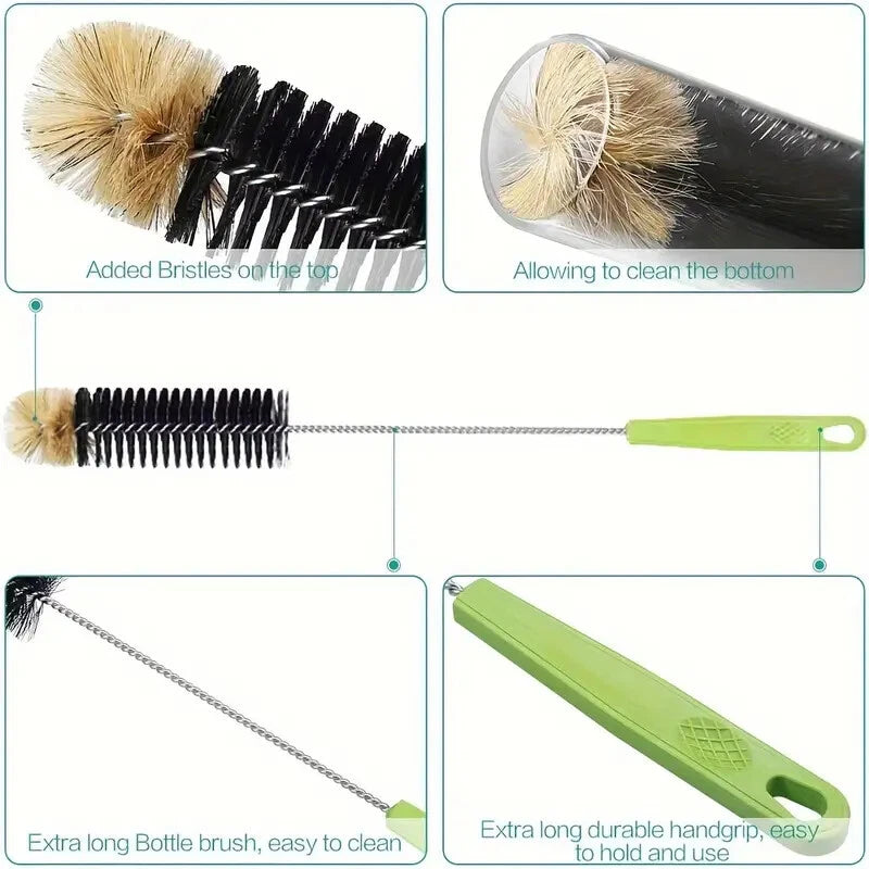 1× / 2× Long Handle Bottle Cleaning Brush