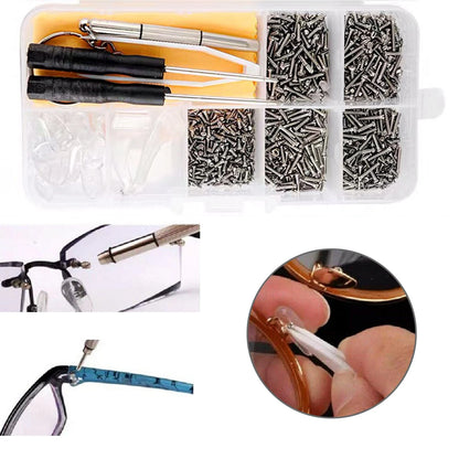 Eyeglass and Sunglasses Screw Nut Nose Pad Optical Repair Tool Kit