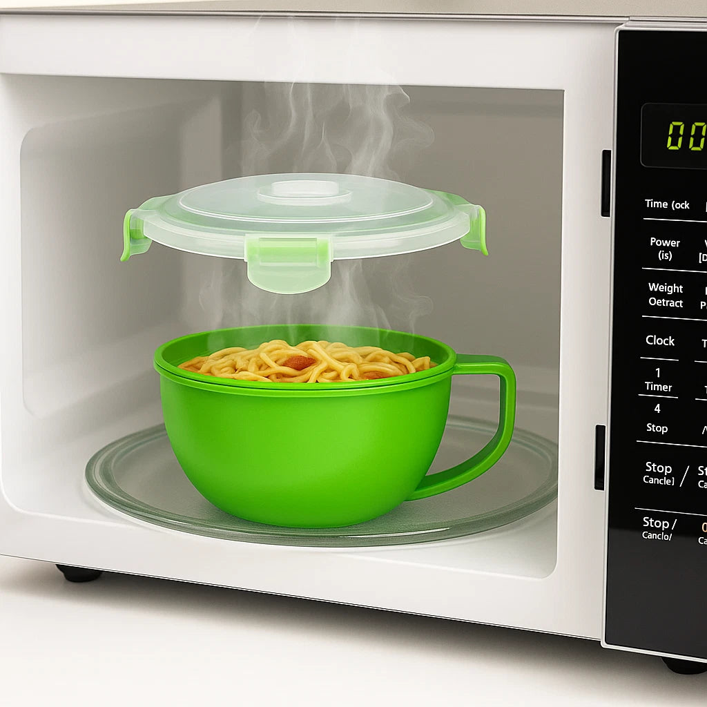 Home Collection Microwave Soup and Noodle Bowl with Lid