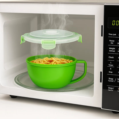 Home Collection Microwave Soup and Noodle Bowl with Lid