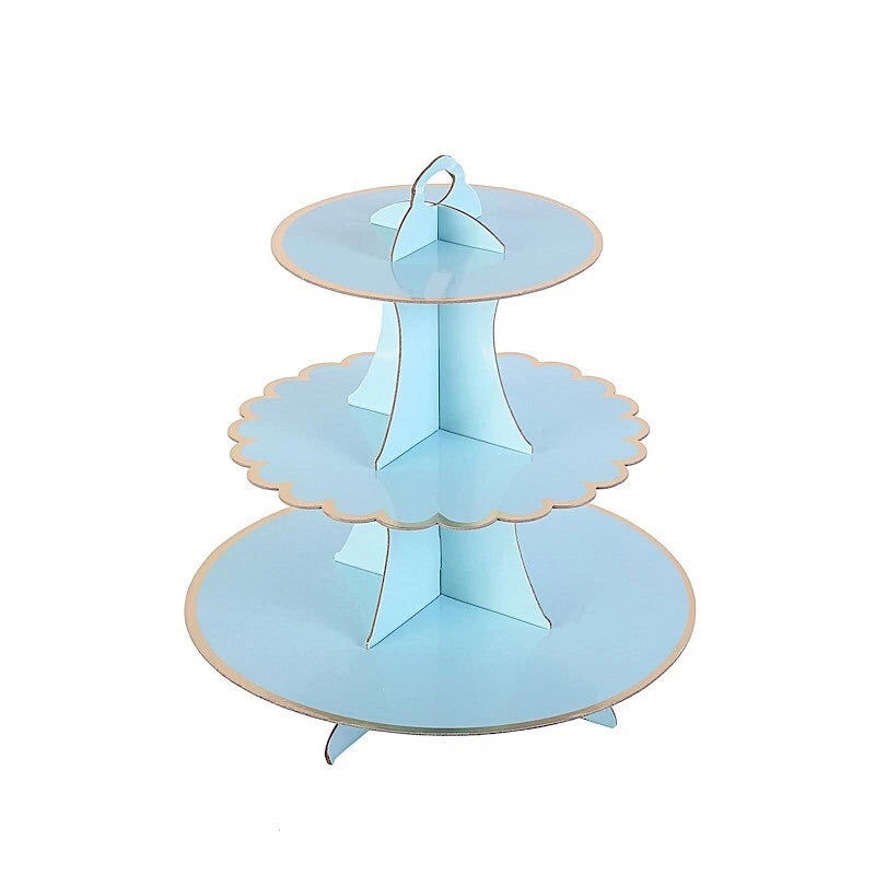 Home Collection 13" 3-Tier Cardboard Cupcake Stand