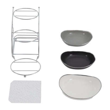 3-Tier Fruit Serving Bowl Holder with Stand