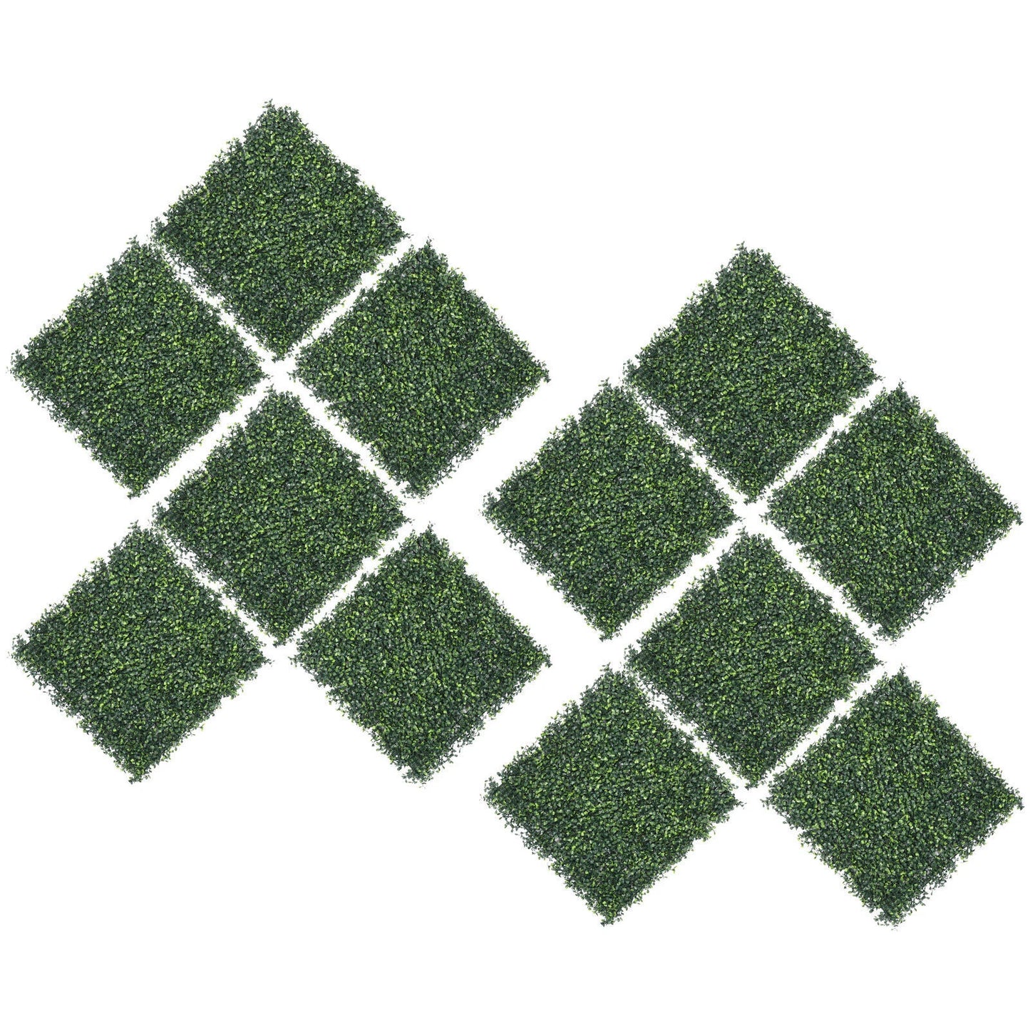 12PCS Artificial Boxwood Hedge Panels