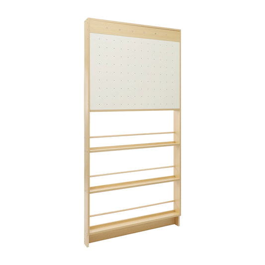 Behind-Door Bookshelf & Pegboard Storage Cabinet