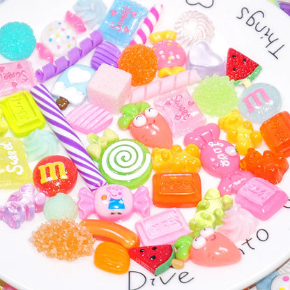 Slime Bread Candy Unicorn Resin Flat Back Charms
