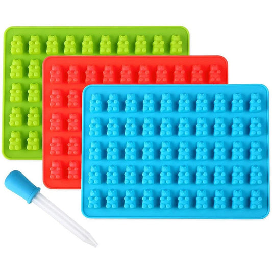 3-6 Pack Gummy Bear Candy Mold Silicone