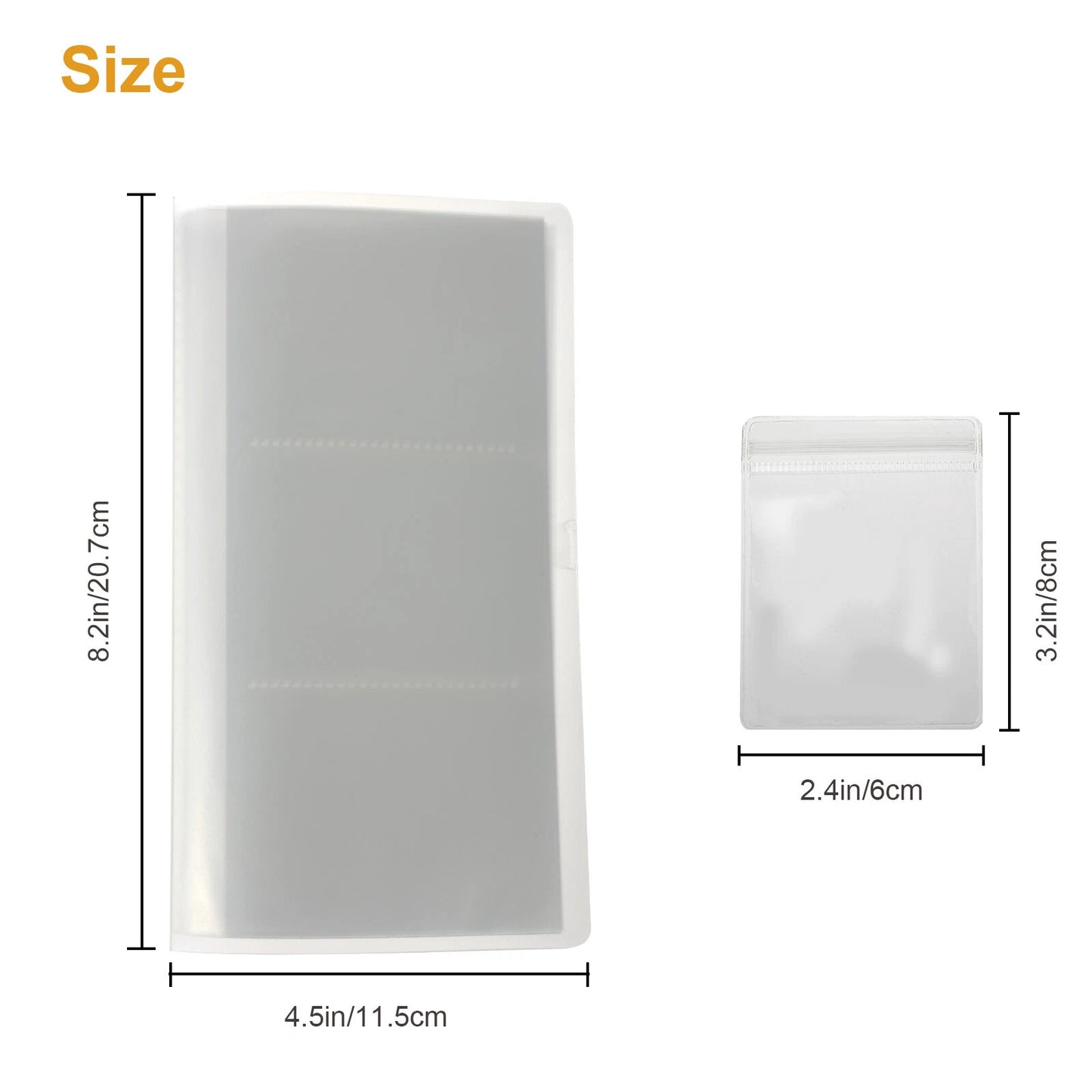 50PCS Clear Jewelry Organizer Storage Bag