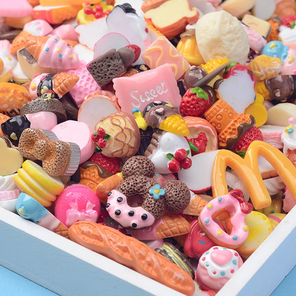 Slime Bread Candy Unicorn Resin Flat Back Charms