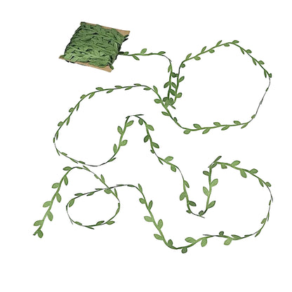 Home Collection 67FT Artificial Leaf Ribbon Trim Satin Vine Craft Leaves