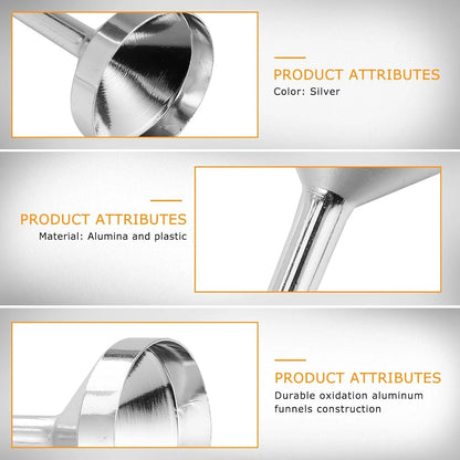 12× / 24× Mini Metal Funnels with Pipettes