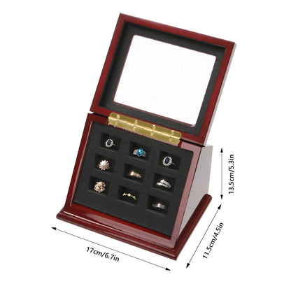 9 Holes Championship Ring Display Case