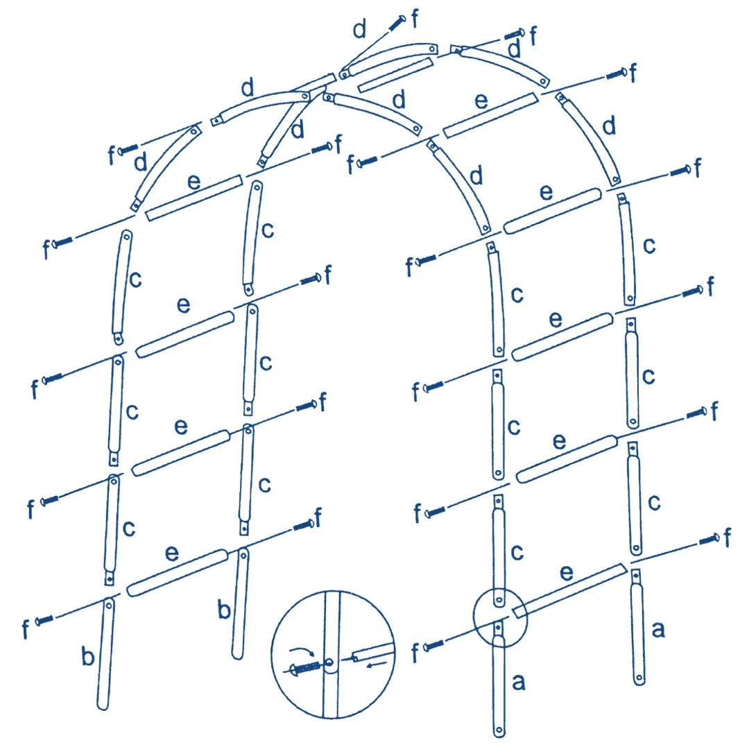Home Collection 90" x 55" Metal Wedding Arch – Decorative Backdrop Frame