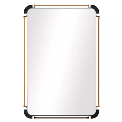 Rustic Industrial Rectangular Wall Decor Mirror