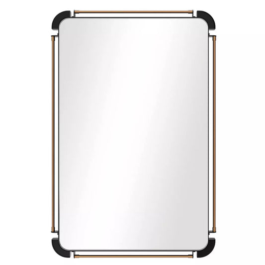 Rustic Industrial Rectangular Wall Decor Mirror