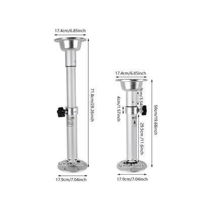 Adjustable Silver Table Pedestal Stand