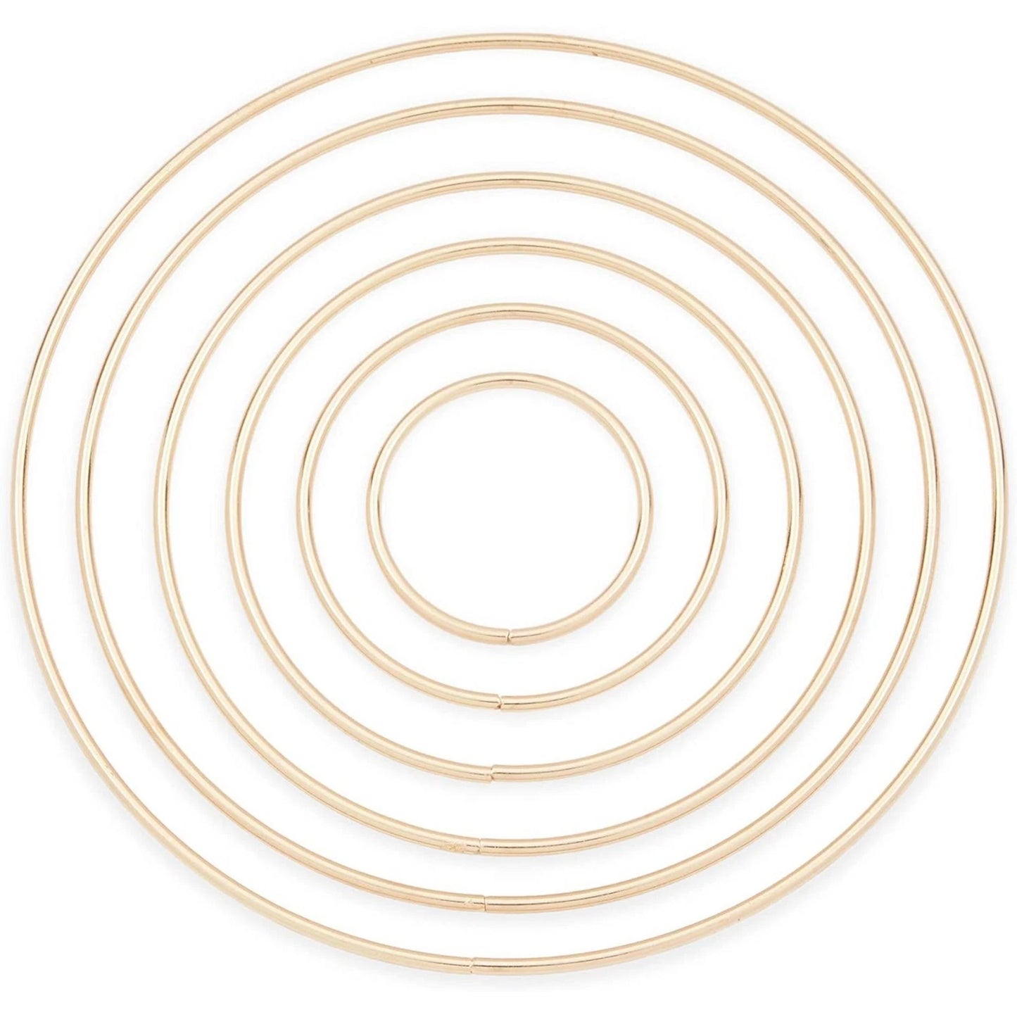 24-Pack Gold Metal Rings