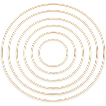 24-Pack Gold Metal Rings