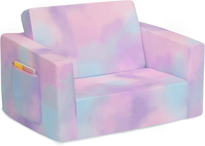 Unicorn Toddler Couch – 2-in-1 Convertible Kids Sofa & Nap Bed