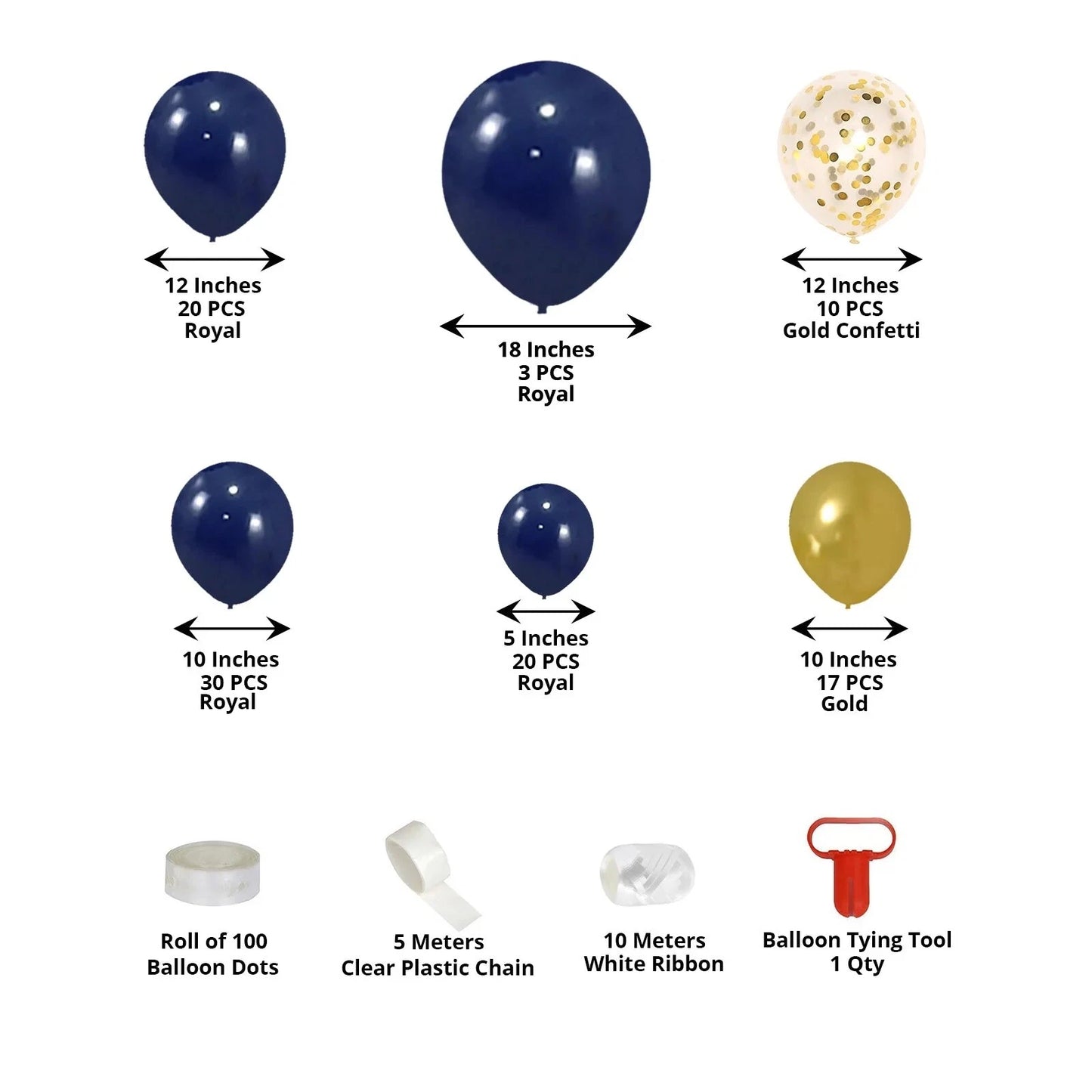 Home Collection 100-Piece Balloon Garland Arch Kit