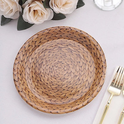 Home Collection 25-Pack 9" Rattan Print Paper Dinner Plates