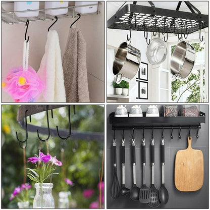 Home Collection 10Pcs Heavy Duty Steel S Hooks