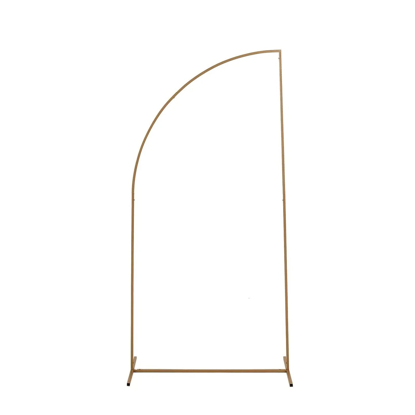 Home Collection Gold Half-Moon Metal Floral Display Frame 6 ft