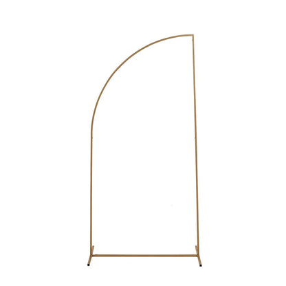 Home Collection Gold Half-Moon Metal Floral Display Frame 6 ft