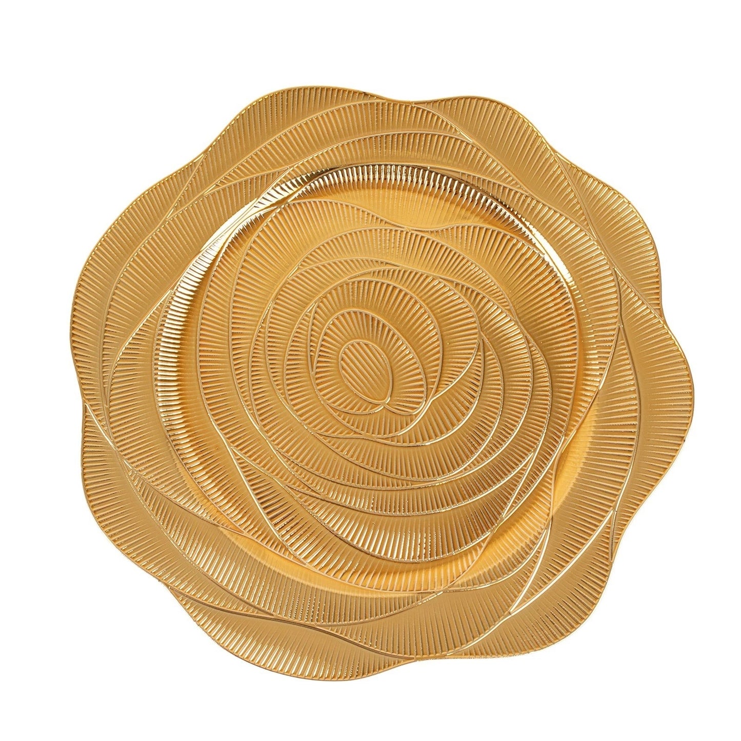 Home Collection Pack of 6 Gold Round Charger Plates 13 Inch